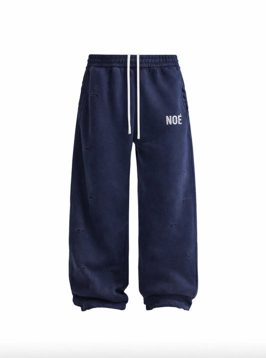 NOÈ PARIS NAVY BLUE WASHED HOODIE